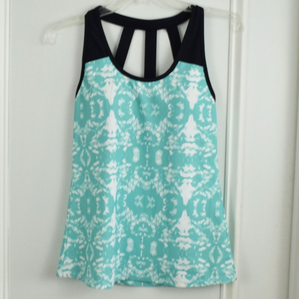Fabletics Zion Workout Tank Top Women XS Tie Dye - Picture 2 of 11